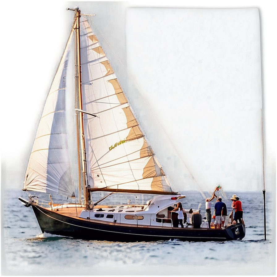 Sailing At Sunset Png 27 PNG Image