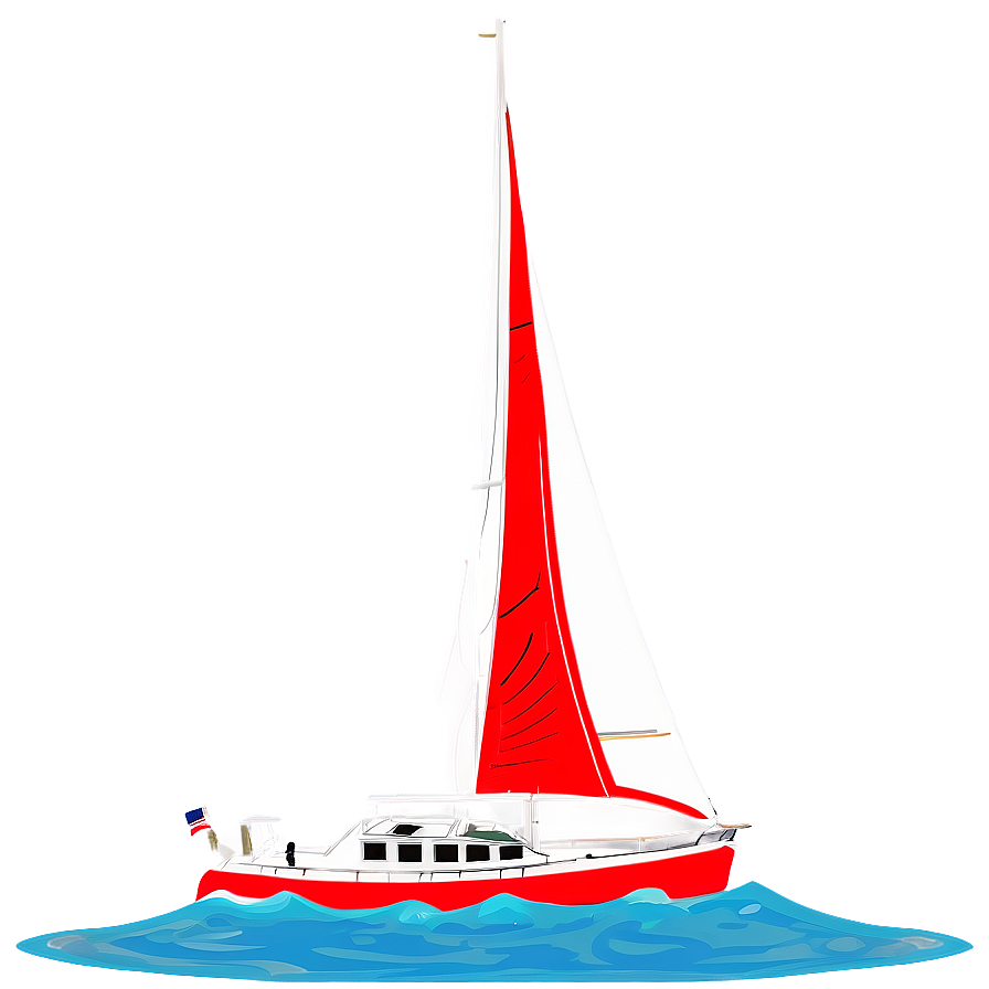 Sailing In Clear Blue Waters Png Ybs92 PNG Image