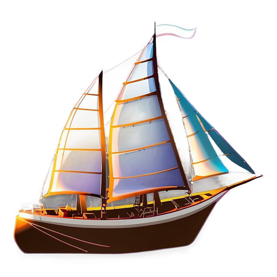 Sailing Sunset Silhouette Png Fvm PNG Image