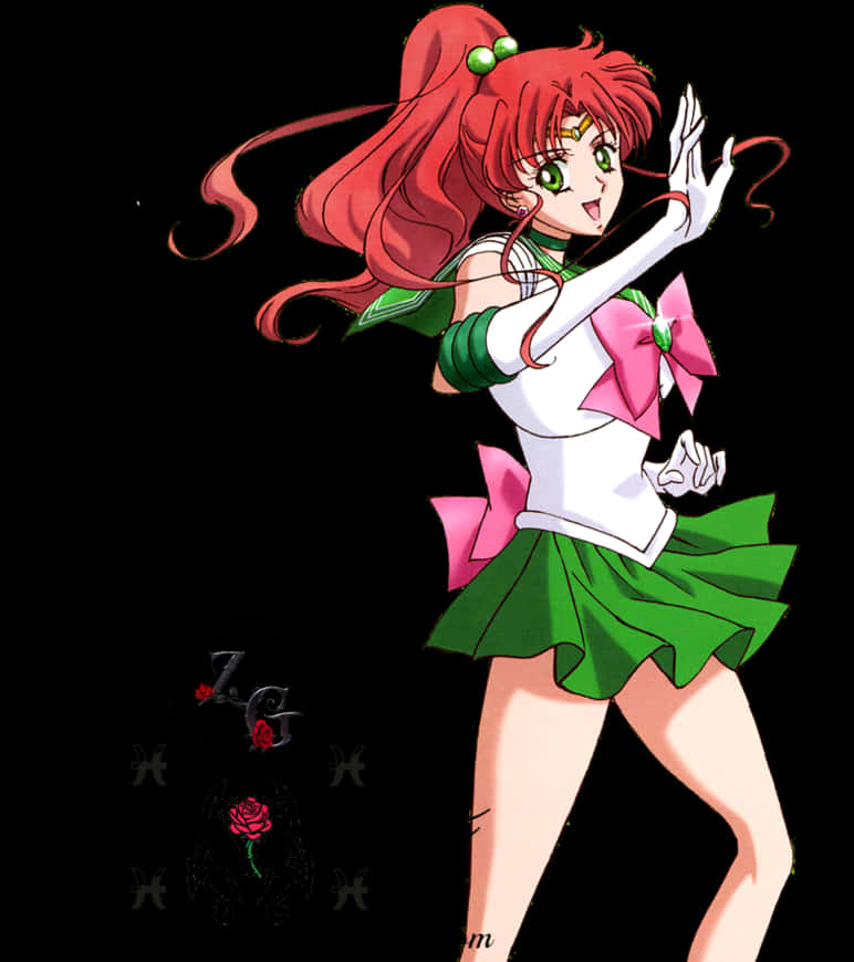 Sailor Jupiter Pose PNG Image