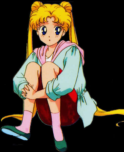 Sailor Moon Casual Pose PNG Image