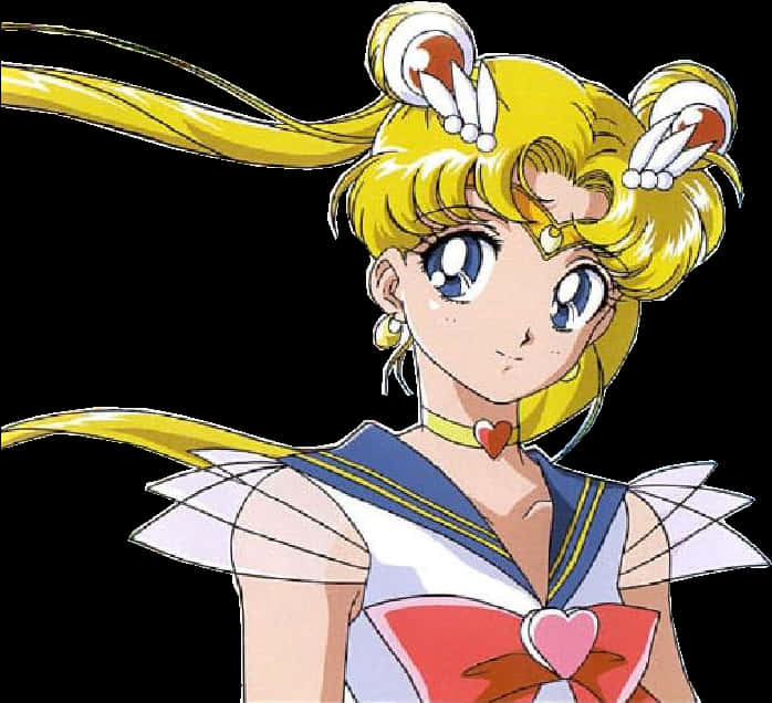 Sailor Moon Classic Anime Portrait PNG Image