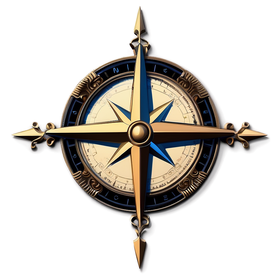 Sailor's Compass Rose Emblem Png 13 PNG Image