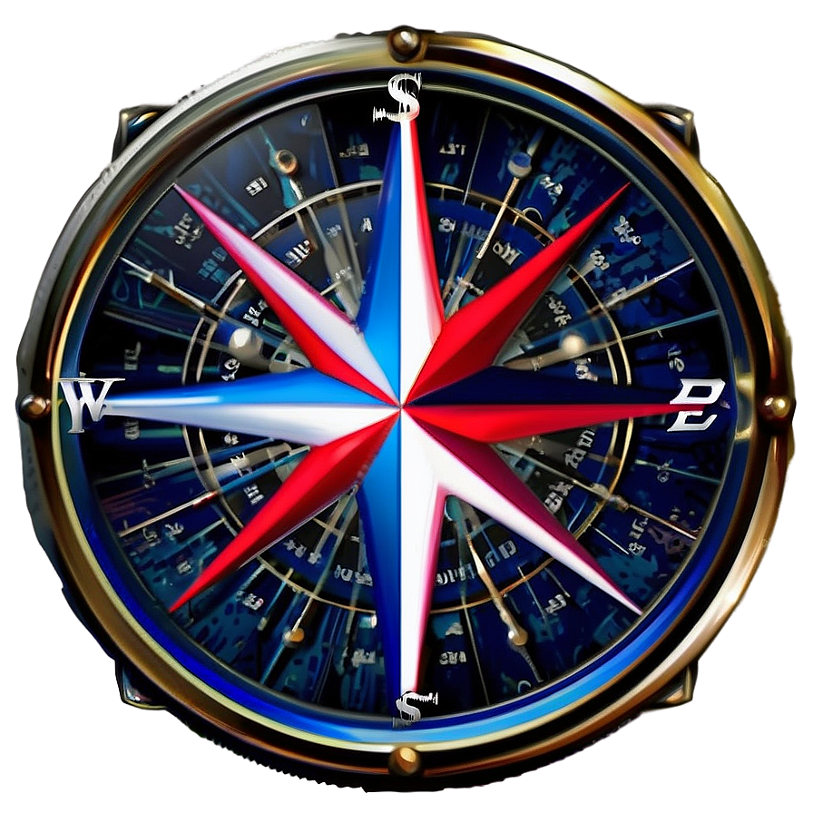 Sailor's Compass Rose Emblem Png 26 PNG Image