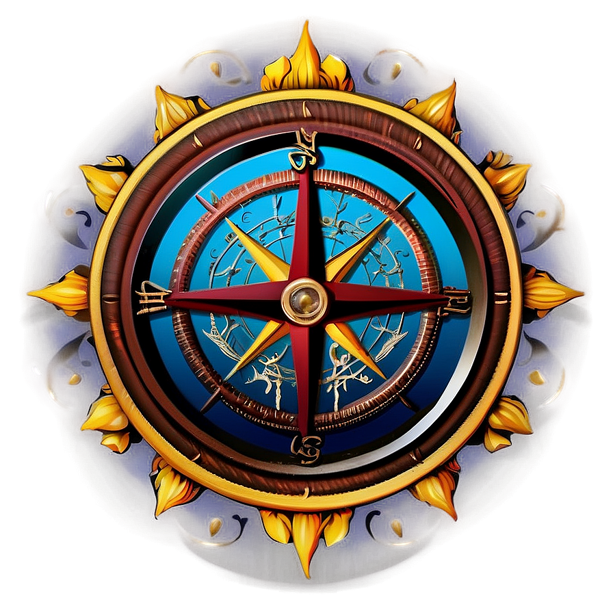 Sailor's Compass Rose Emblem Png 79 PNG Image