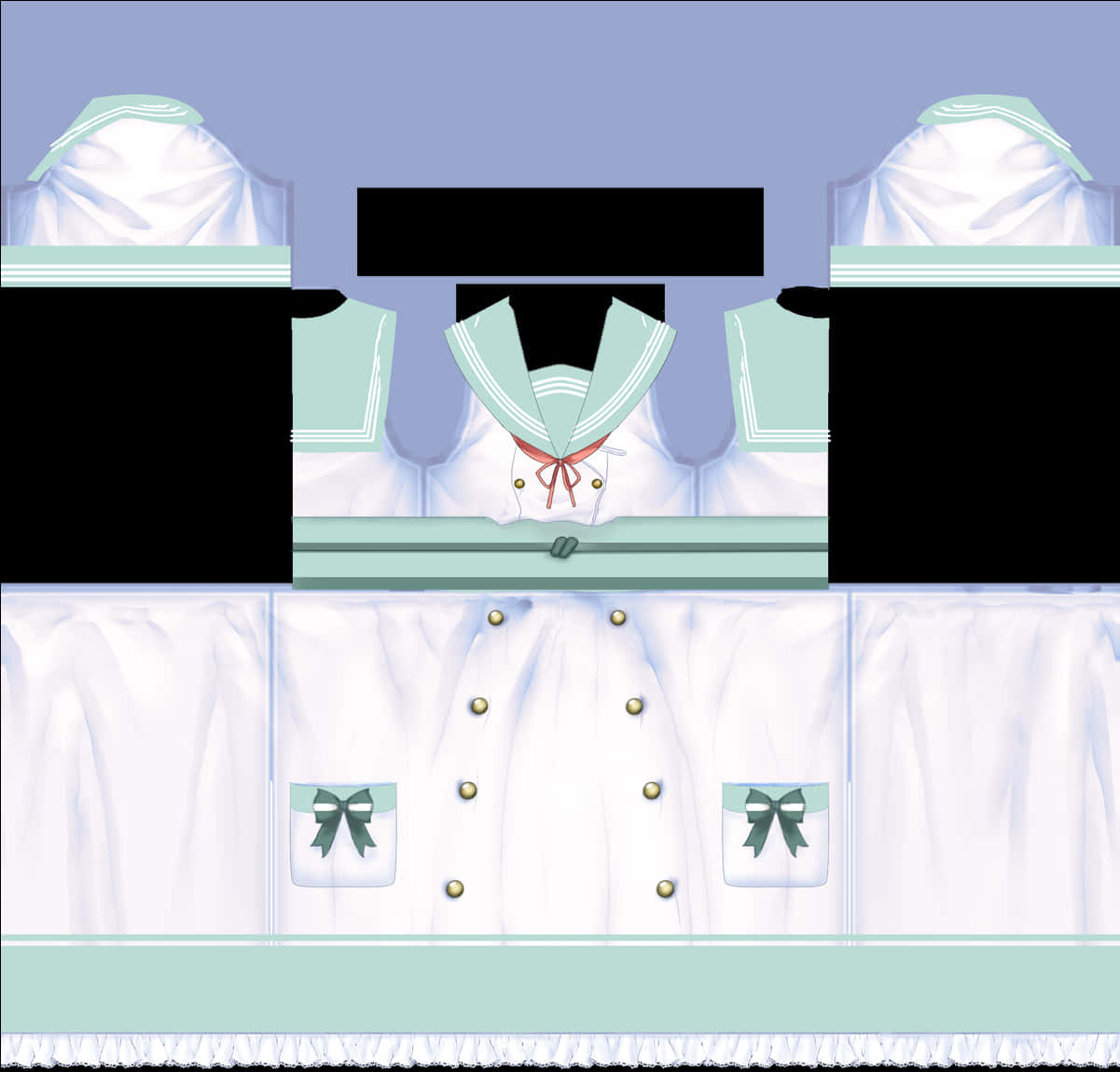 Sailor Uniform Design Texture PNG Image