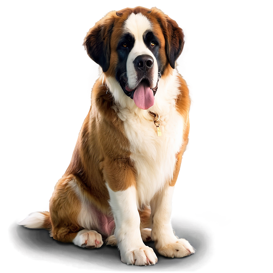 Saint Bernard At The Beach Png 06252024 PNG Image