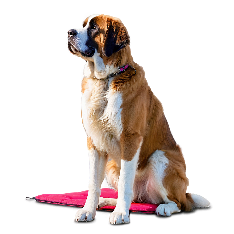 Saint Bernard At The Beach Png Pcw PNG Image