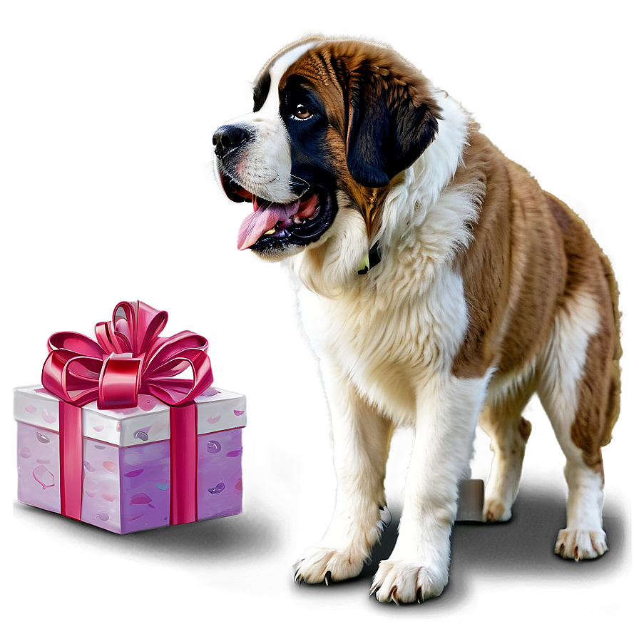 Saint Bernard Birthday Party Png Ycc PNG Image