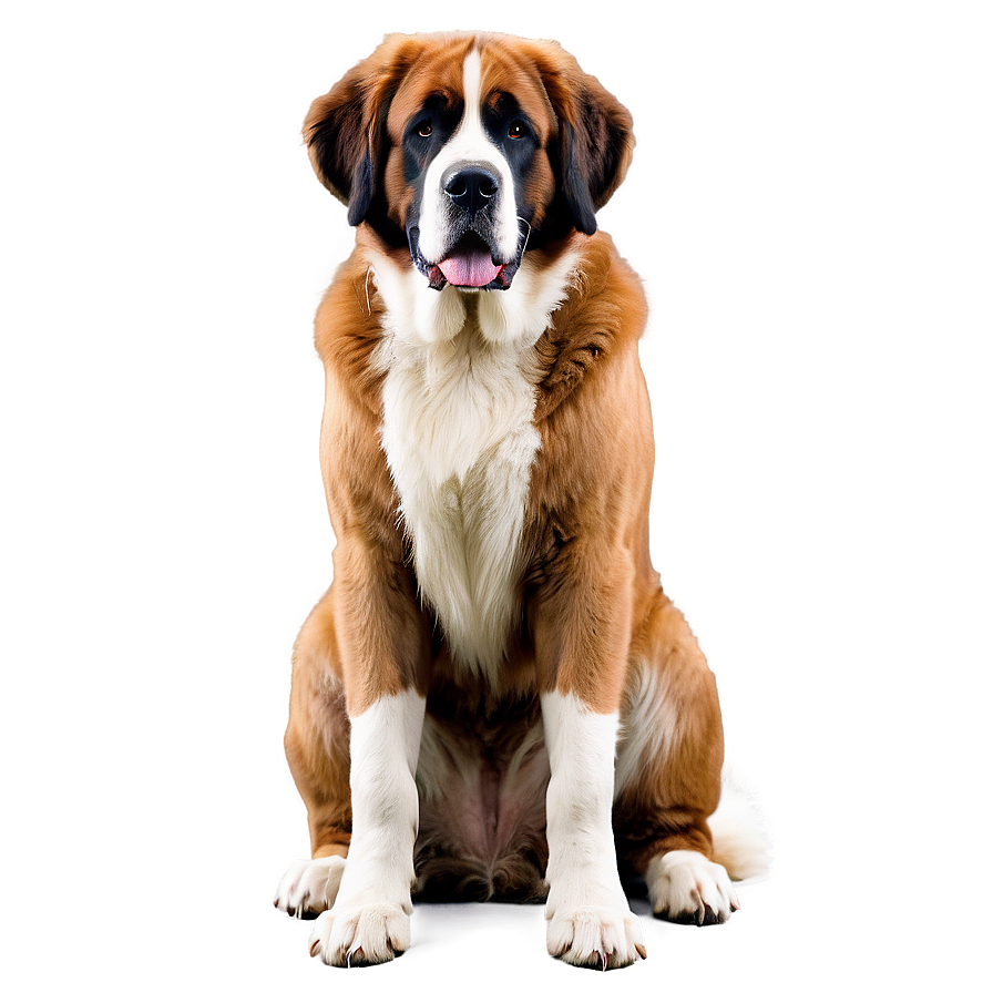 Saint Bernard Classic Stance Png 06252024 PNG Image