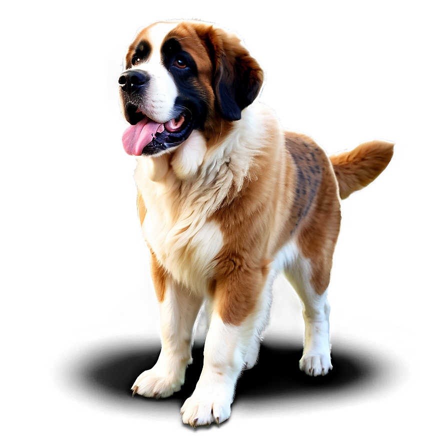 Saint Bernard In The Moonlight Png 52 PNG Image