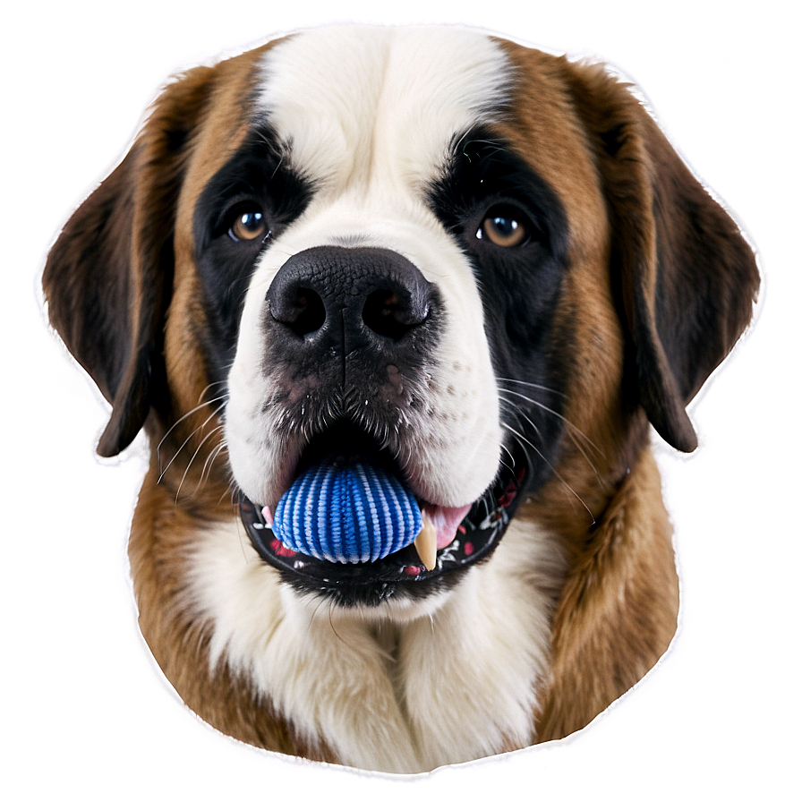 Saint Bernard With Blue Bandana Png Foe79 PNG Image