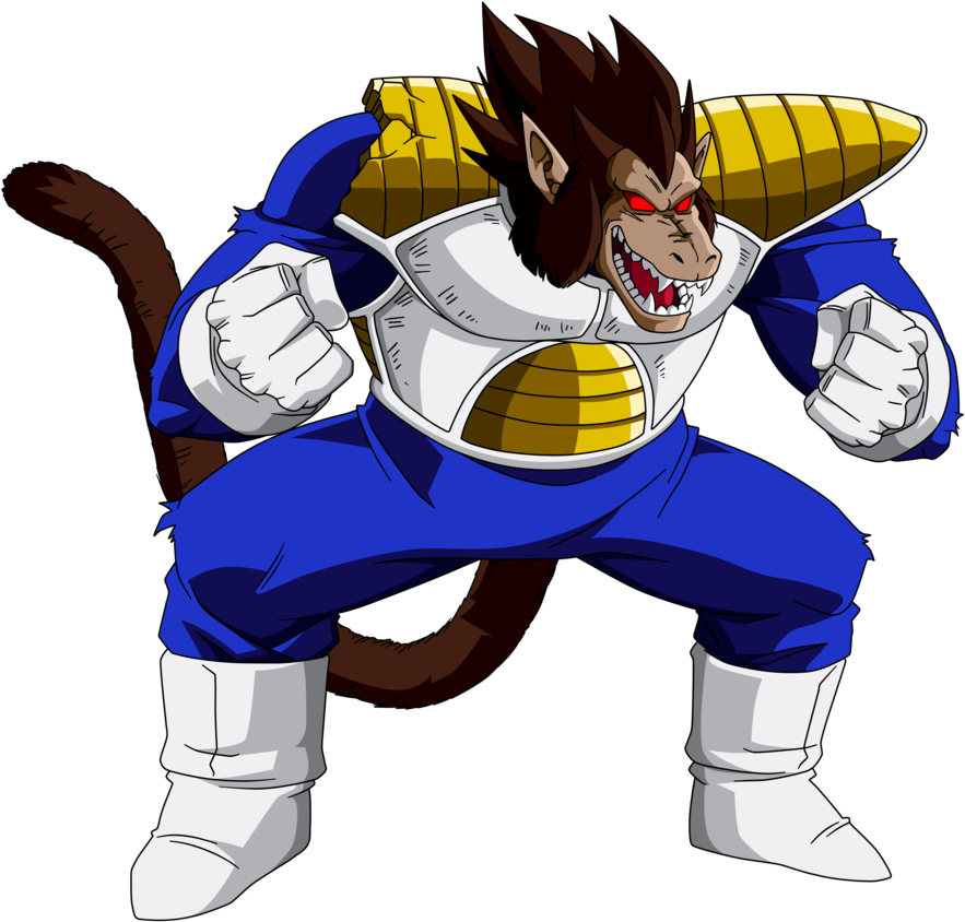 Saiyan Warrior Readyfor Battle PNG Image