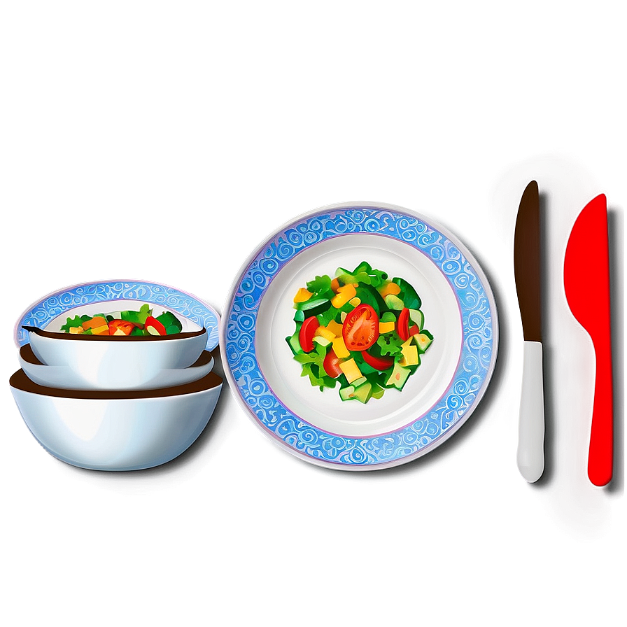 Salad Plates Variety Png Ayq87 PNG Image