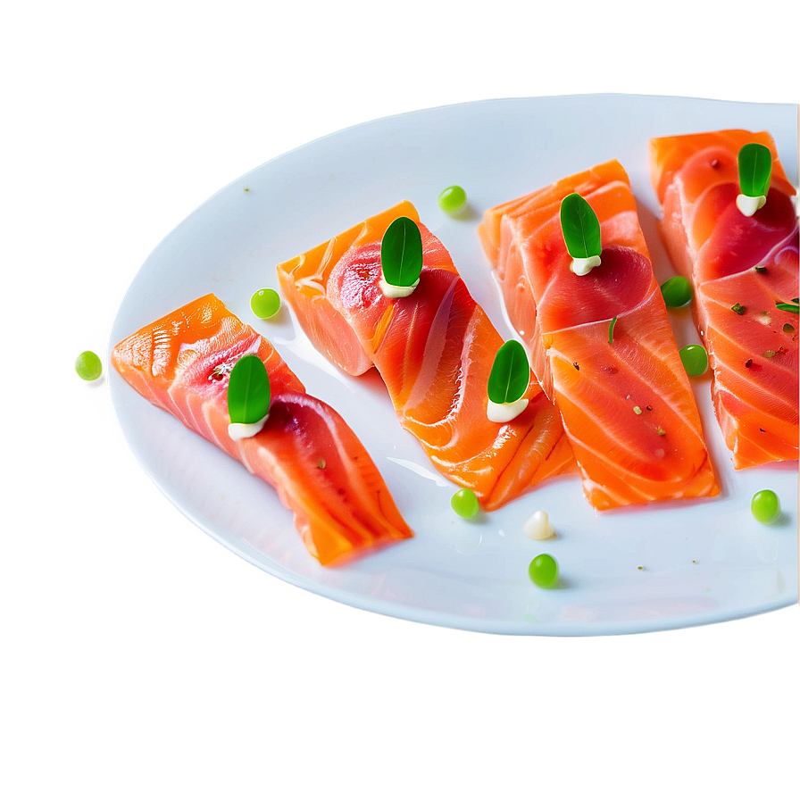 Salmon Carpaccio Appetizer Png Vns PNG Image