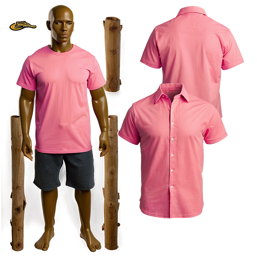 Salmon Pink Blank Shirt Png Wdm PNG Image