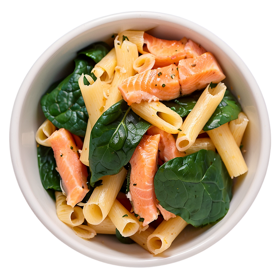 Salmon Spinach Pasta Png 42 PNG Image