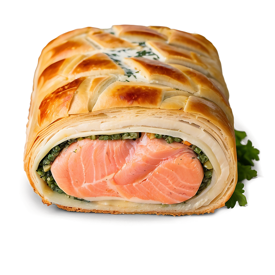 Salmon Wellington Slice Png 05242024 PNG Image