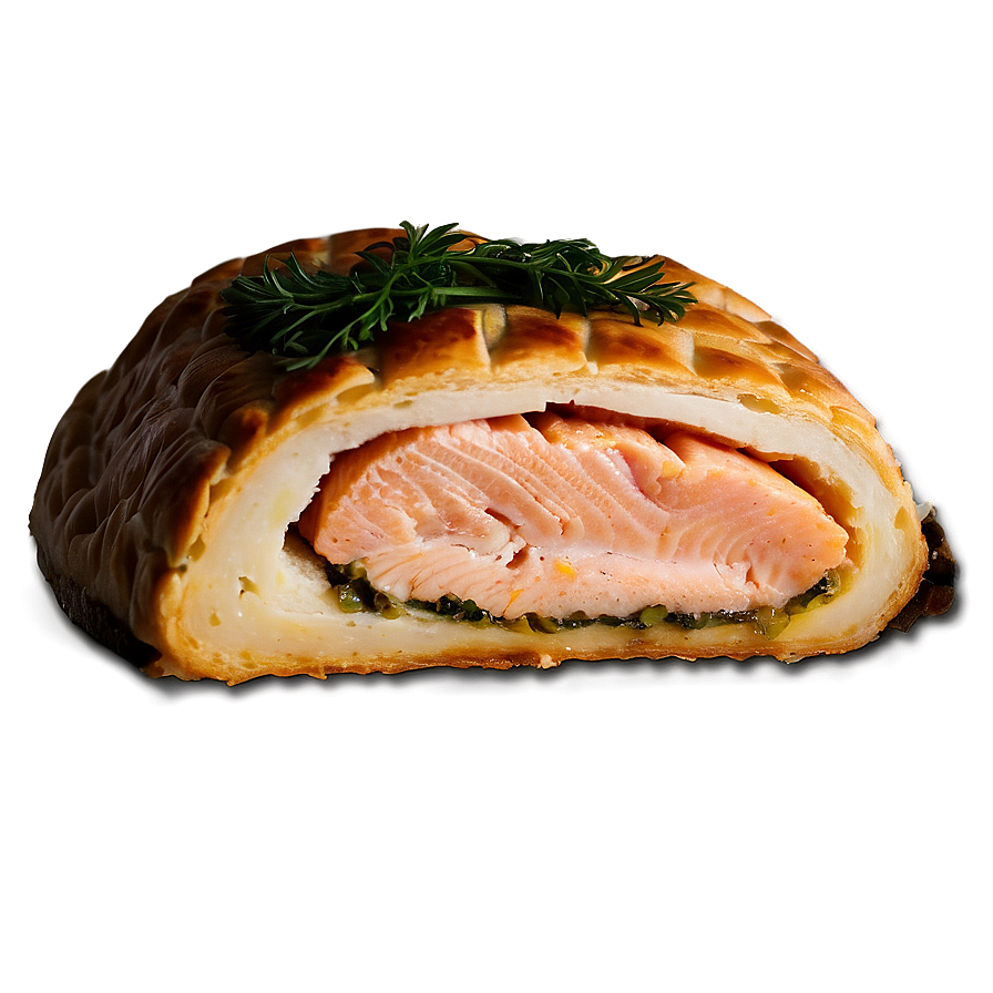 Salmon Wellington Slice Png 26 PNG Image