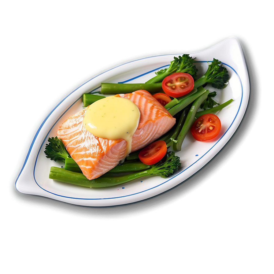 Salmon With Hollandaise Sauce Png 05242024 PNG Image