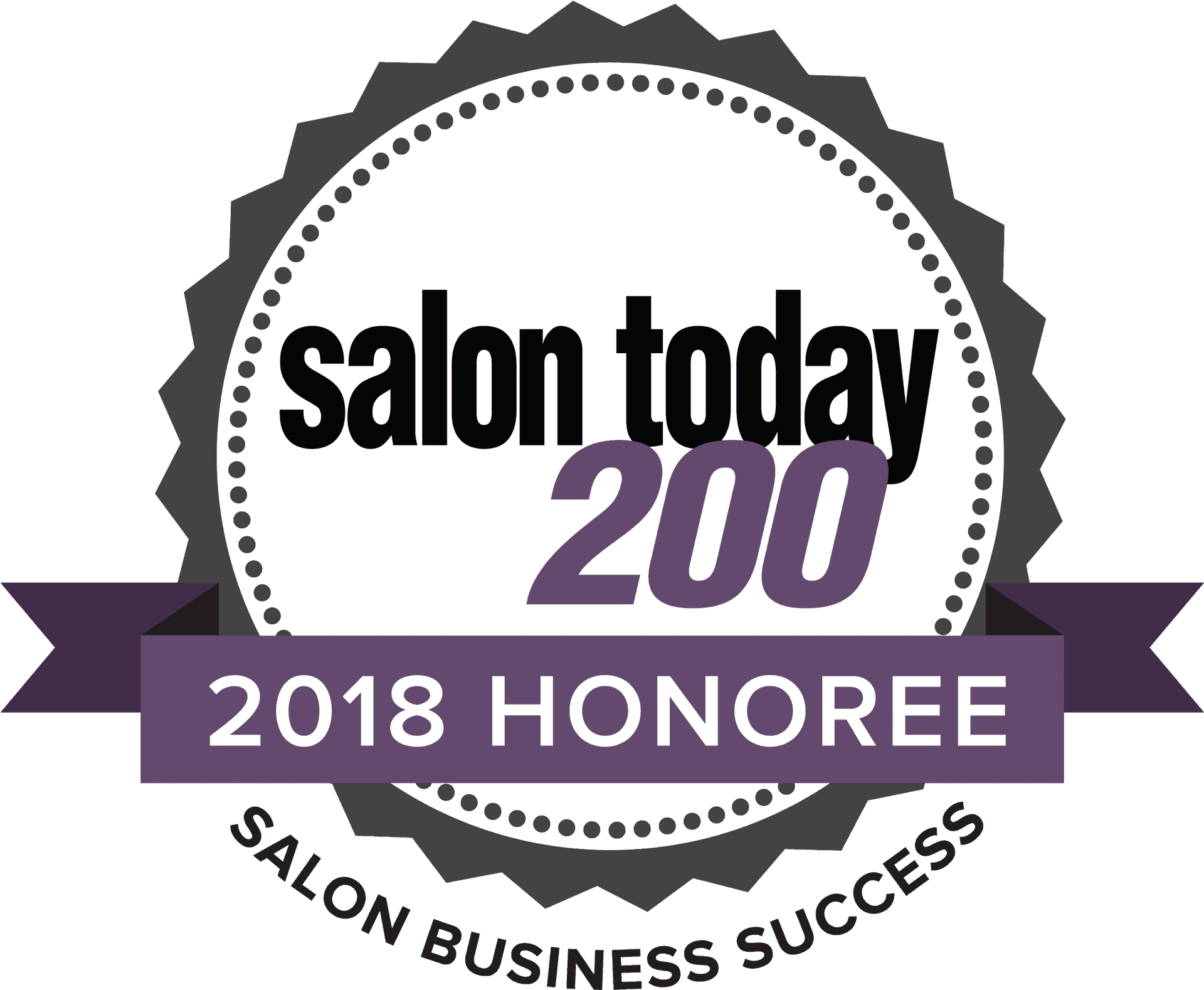 Salon Today2002018 Honoree Badge PNG Image