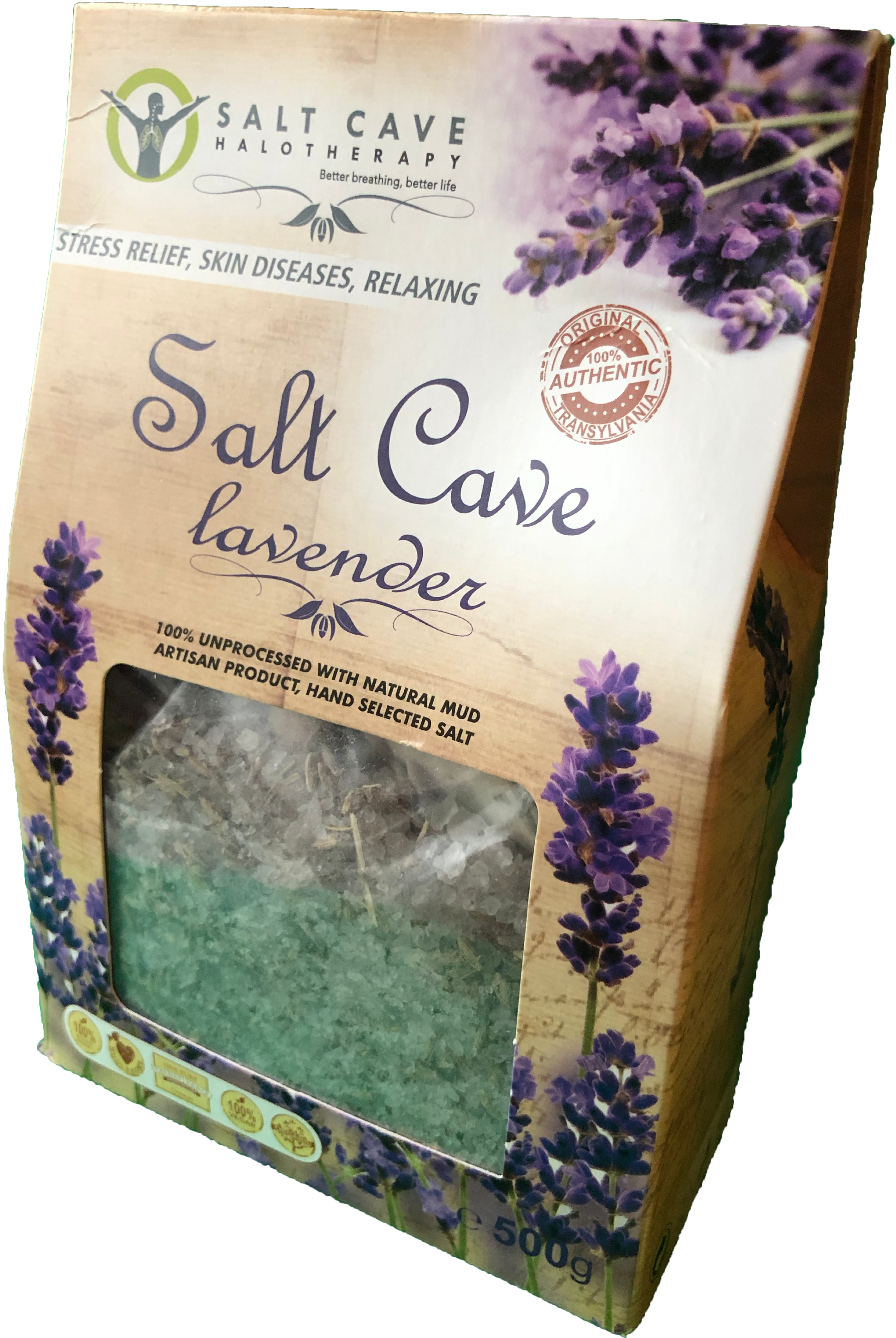 Salt Cave Lavender Therapy Product PNG Image