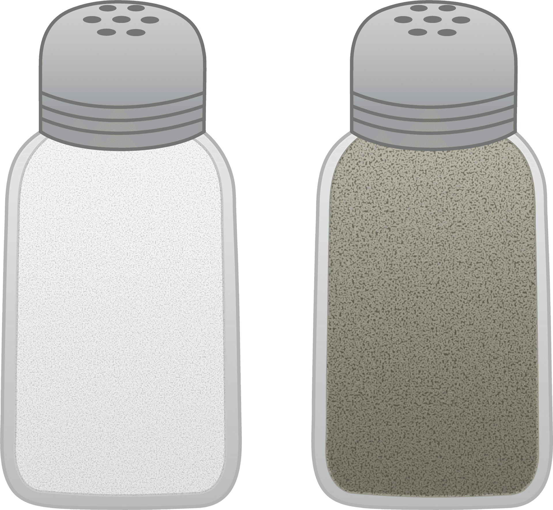 Saltand Pepper Shakers Vector Illustration PNG Image