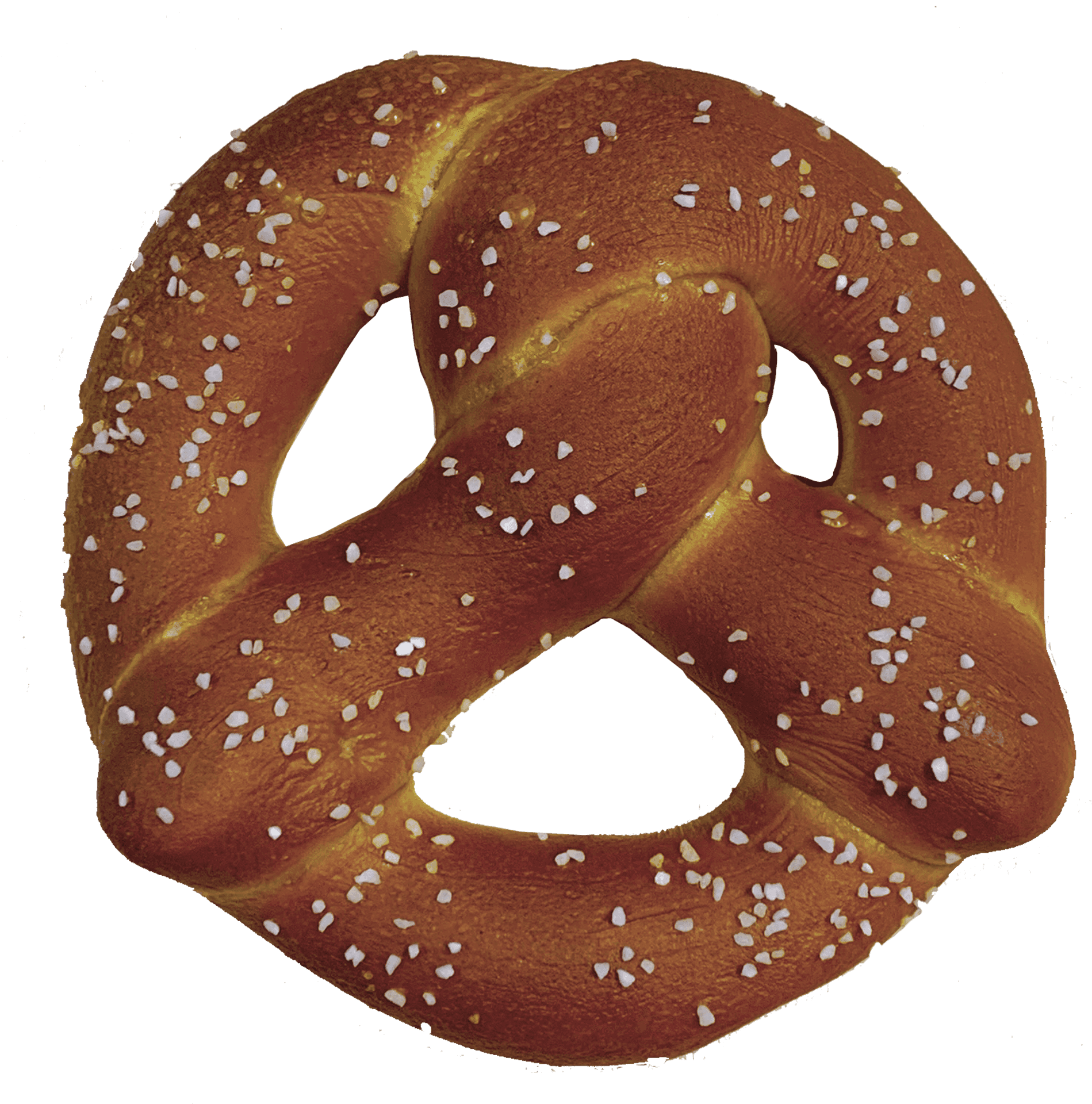 Salted Pretzel Isolated Background PNG Image