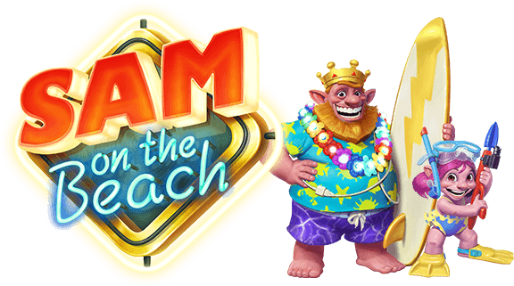 Sam On The Beach Slot Characters PNG Image