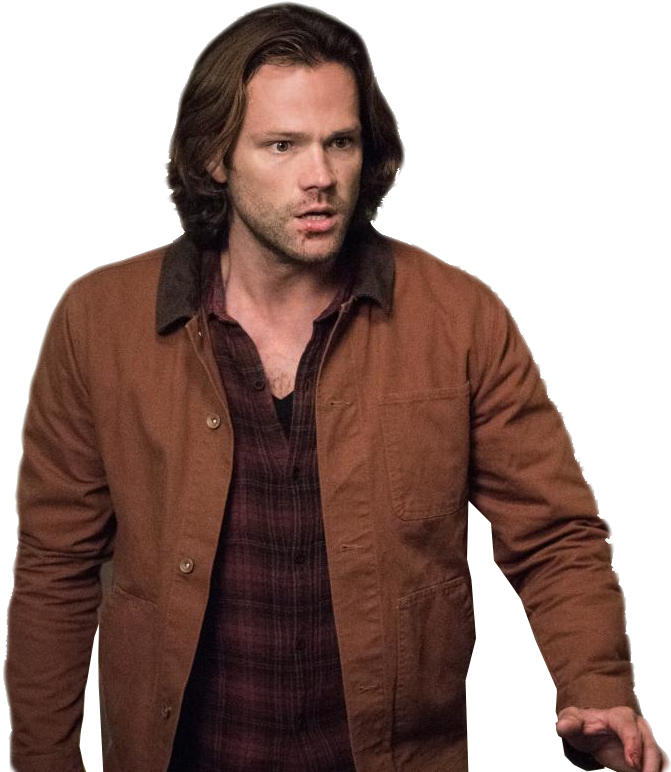 Sam Winchester Brown Jacket PNG Image