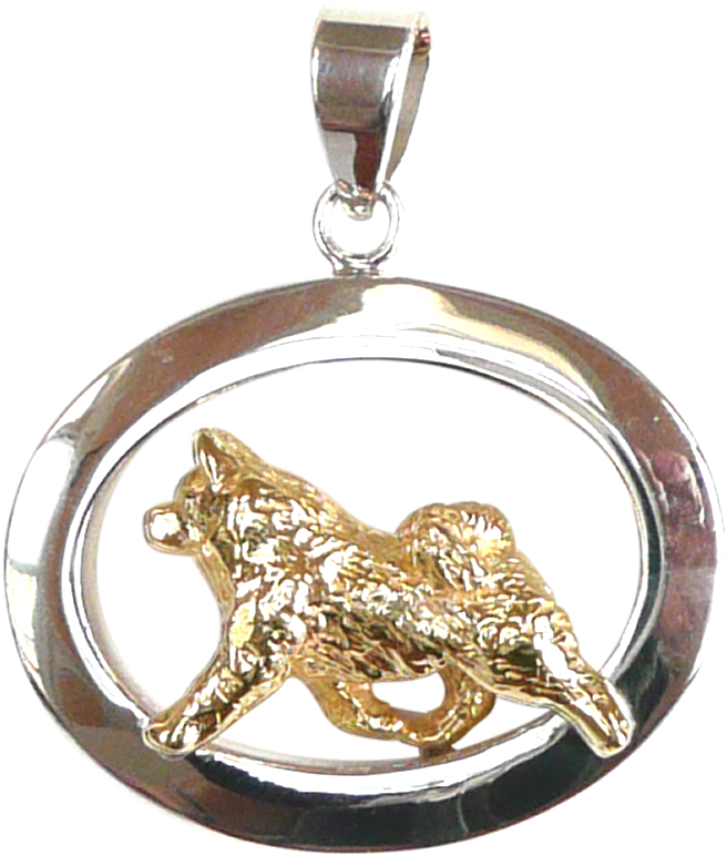 Samoyed Dog Pendant Jewelry PNG Image