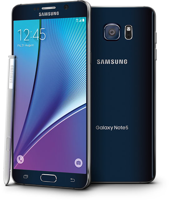 Samsung Galaxy Note5 Promotional Image PNG Image