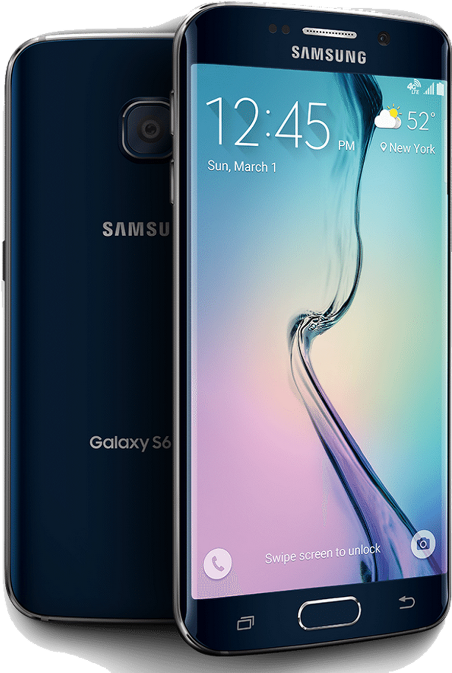 Samsung Galaxy S6 Smartphone Display PNG Image