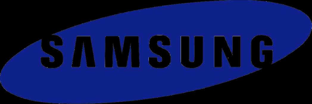 Samsung Logo Blue Ellipse PNG Image