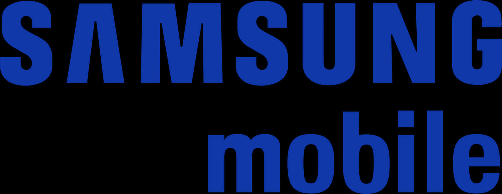 Samsung Mobile Logo Blue Background PNG Image