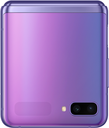 Samsung Purple Smartphone Rear View PNG Image