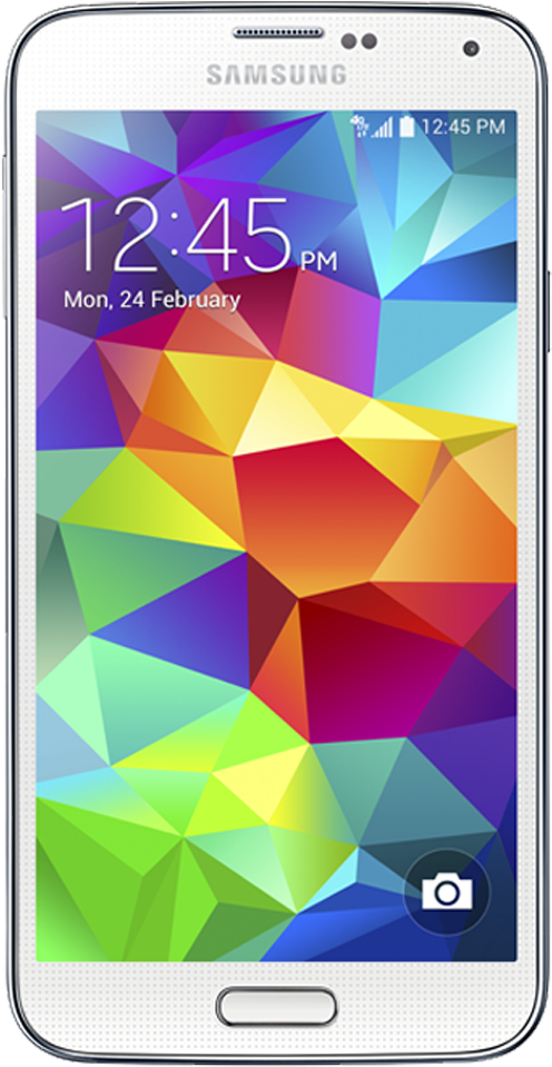 Samsung Smartphone Colorful Display PNG Image