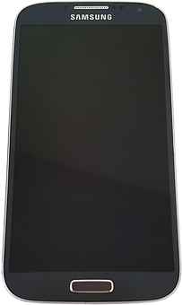 Samsung Smartphone Front View_ Black Screen PNG Image