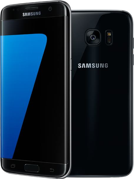 Samsung Smartphone Frontand Back View PNG Image