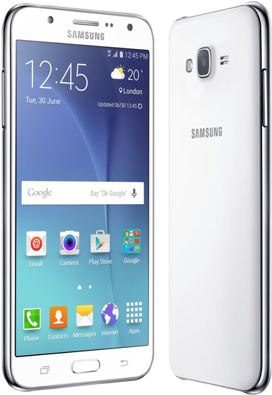 Samsung Smartphone Frontand Back View PNG Image