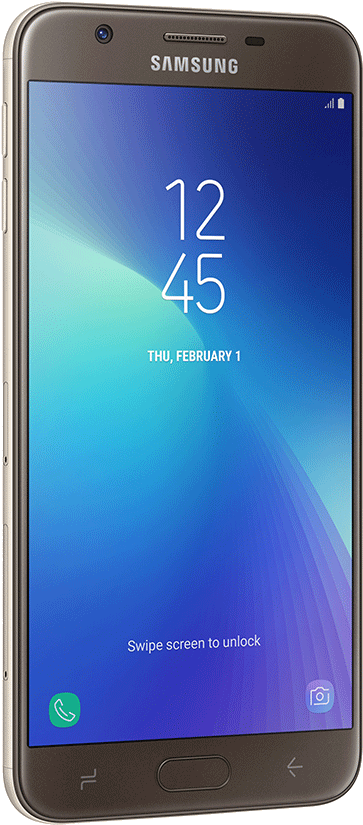 Samsung Smartphone Lock Screen Display PNG Image