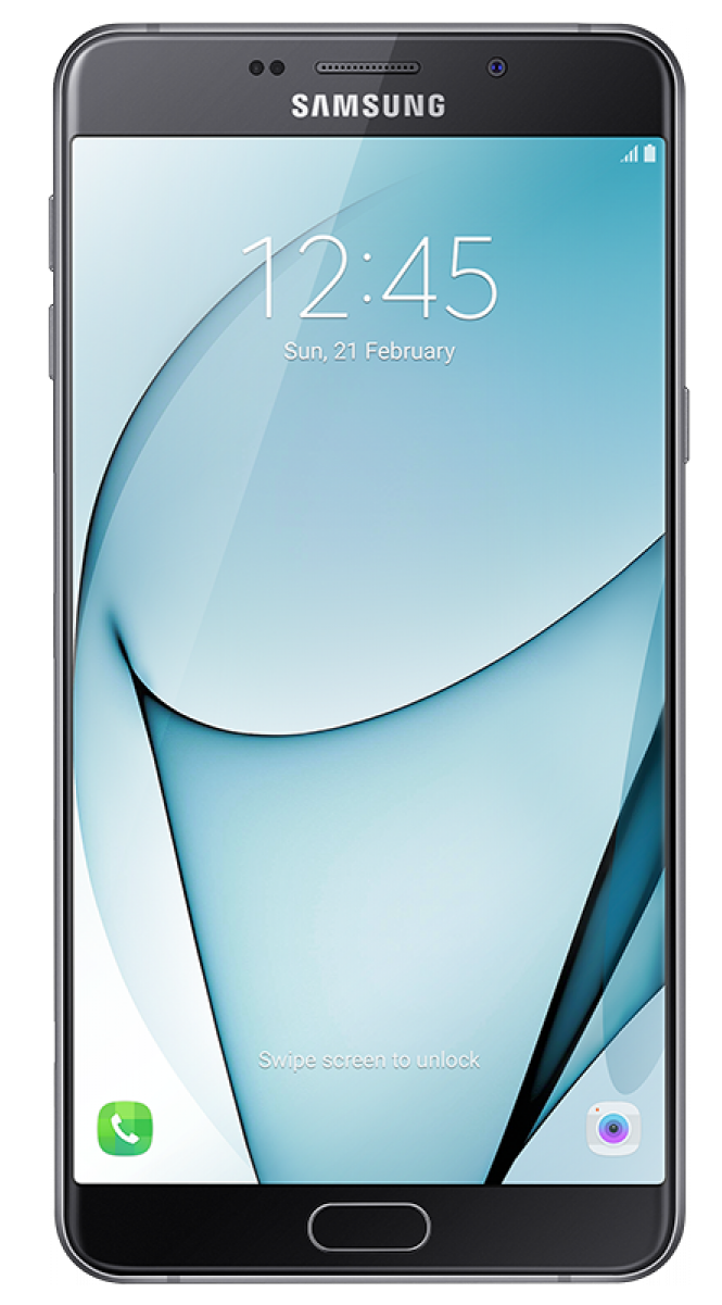 Samsung Smartphone Locked Screen Display PNG Image