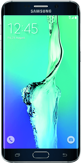 Samsung Smartphone Water Splash Screen PNG Image