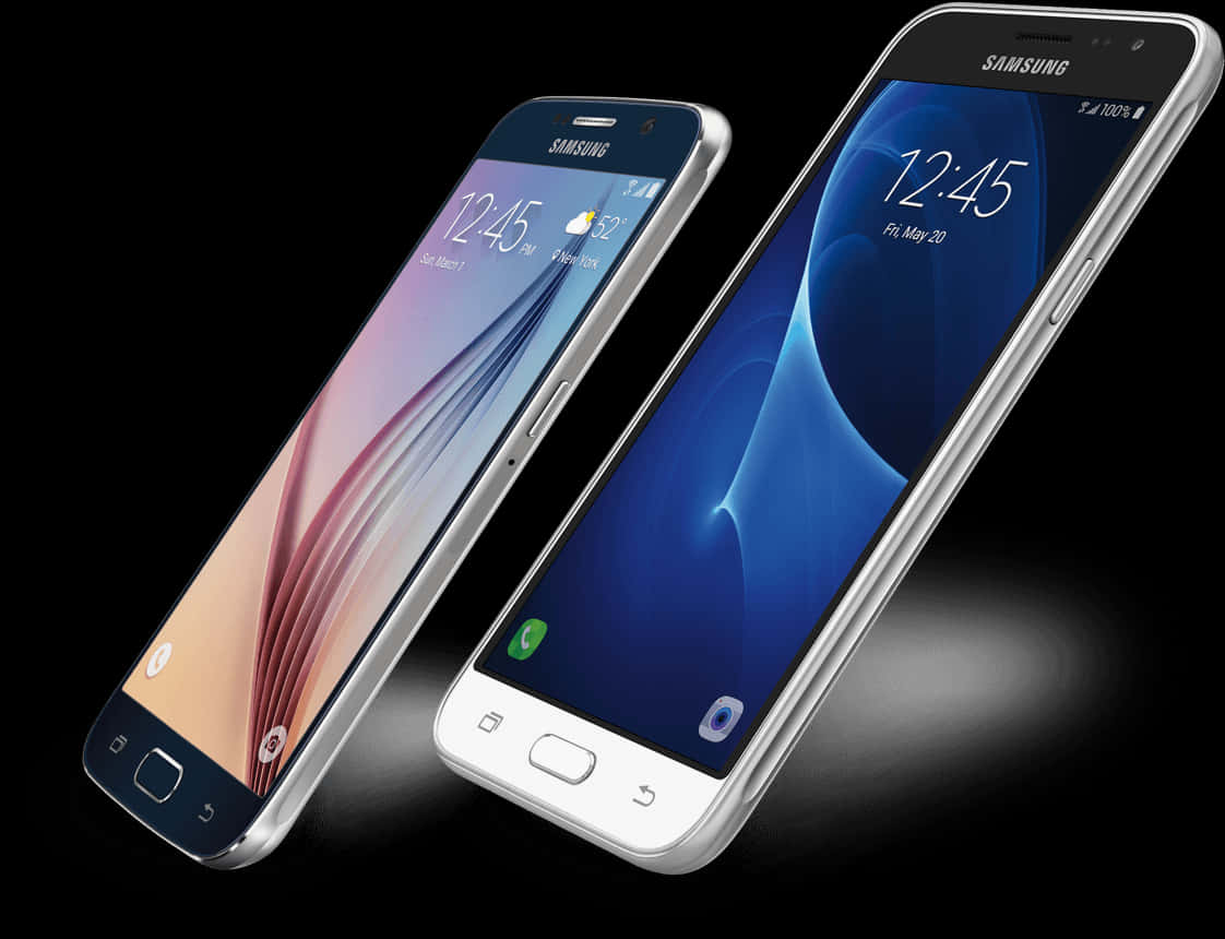 Samsung Smartphoneson Display PNG Image