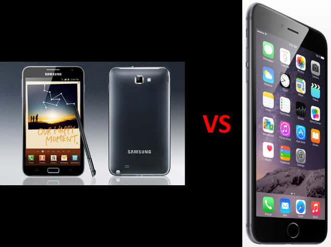 Samsungvsi Phone Comparison PNG Image