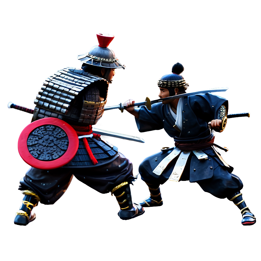 Samurai Battle Scene Png 05212024 PNG Image