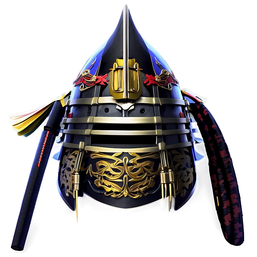 Samurai Helmet With Crest Png Lee12 PNG Image