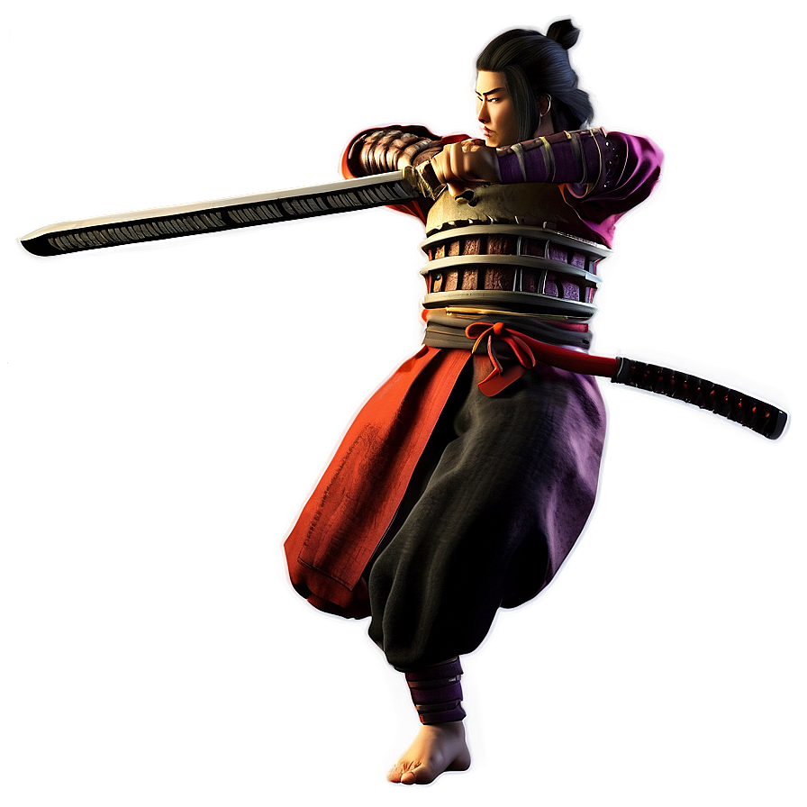 Samurai Warrior Pose Png Lbk PNG Image