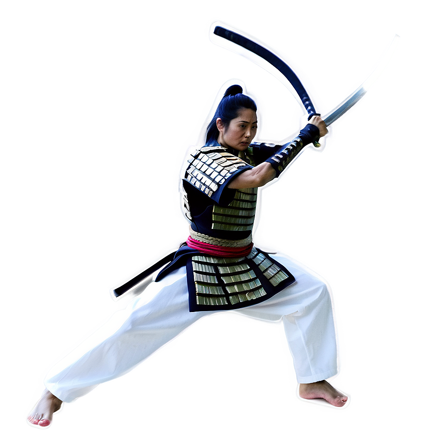 Samurai Warrior Pose Png Mnq2 PNG Image