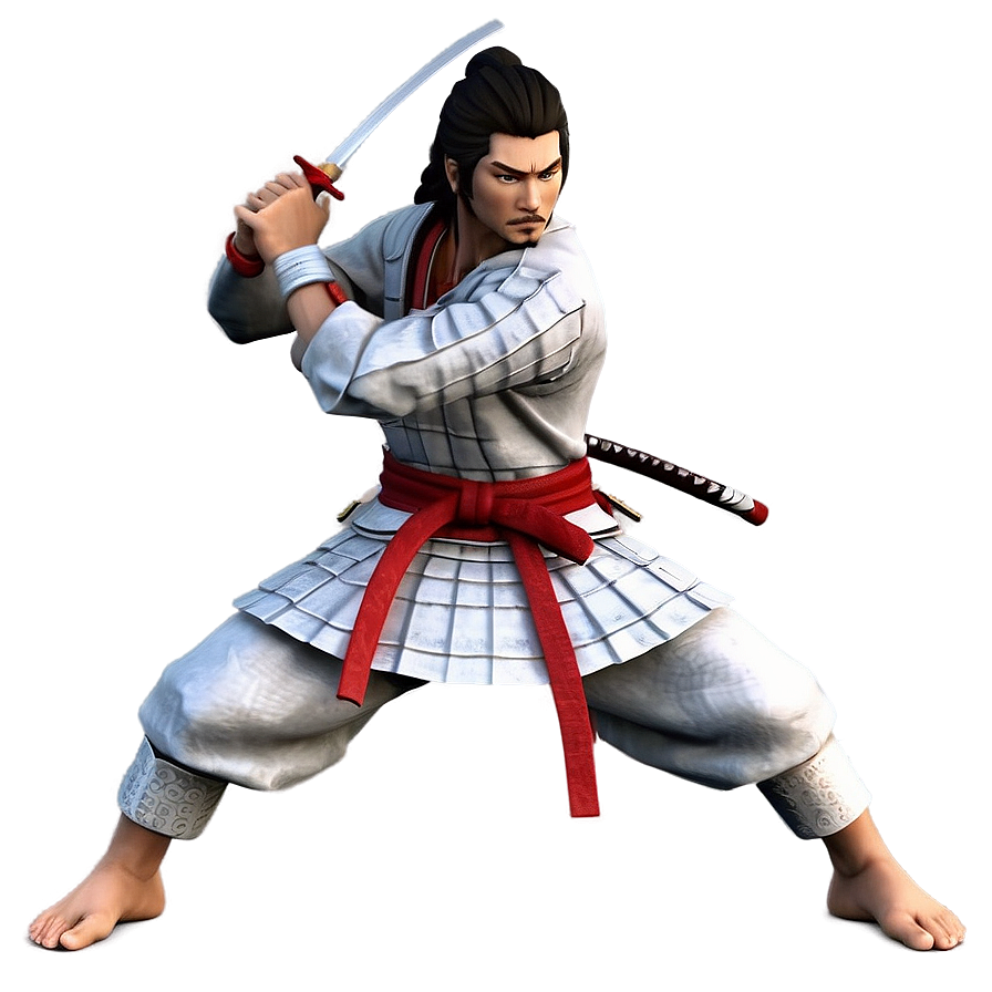 Samurai Warrior Stance Png 05212024 PNG Image